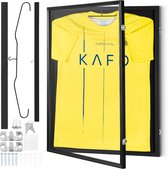 VEVOR Jersey-Displayframe 590x790x40mm Afsluitbare Schaduwbox voor Sporttruien met 98% UV-Bescherming Pc-Glas En Hangers voor Honkbal, Basketbal, Voetbal, Hockeytruien En Uniformen
