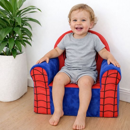 Spiderman Pluche Stoel -3D - Kinderen van Merkloos — afbeelding 3