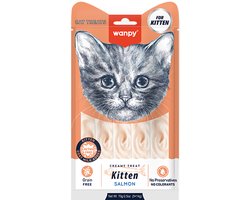 Wanpy - likbare snack - Kitten - Zalm - 3x 5 stuks