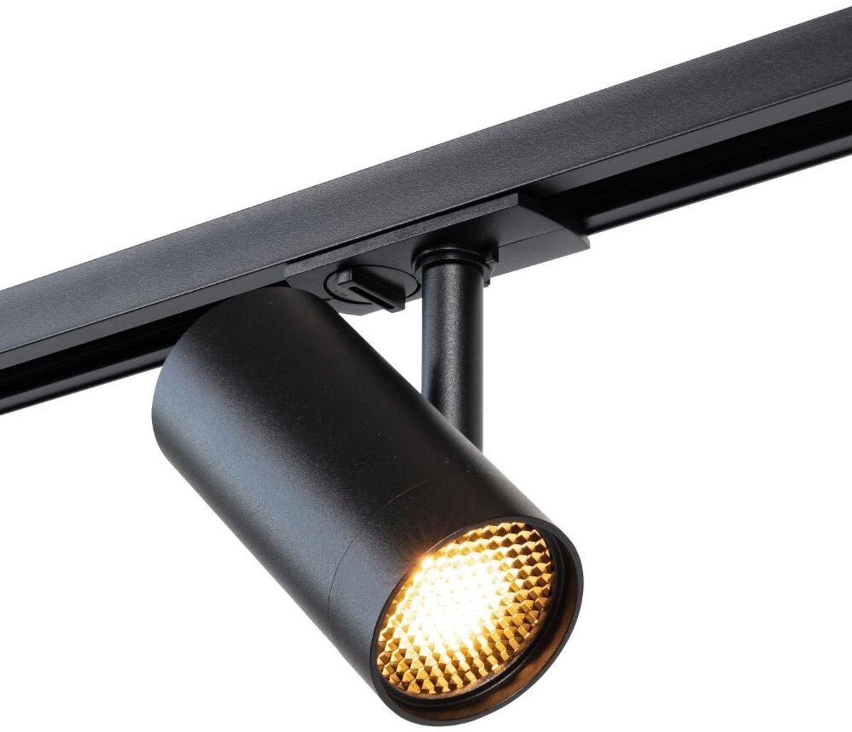 Qub Viror Mesh – GU10 Railspot – Zwart – 1-Fase Railverlichting - Geschikt voor QUB railverlichting sets