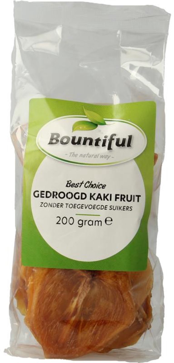 Bountiful kaki fruit gedrood zonder suiker 200 gram