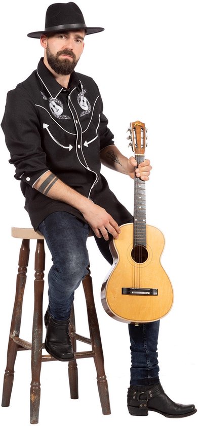 Costume des années 50 | Chemise Rockabilly Rugged Rudolf Man | Taille 52 | Costume de carnaval | Déguisements