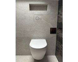 Betegelbaar bedieningspaneel - Luxe Hidden Flush Systeem - Verborgen element - Geberit sigma/alca drain - Tegels en wandpanelen - Badkamer trend 2026 - Modern