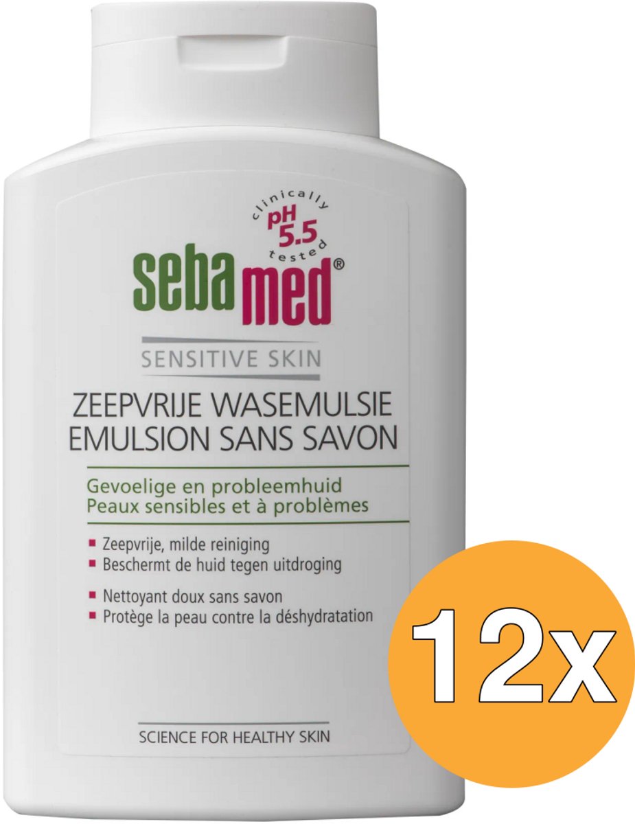 12x Sebamed Zeepvrij wasemulsie (500 ml)