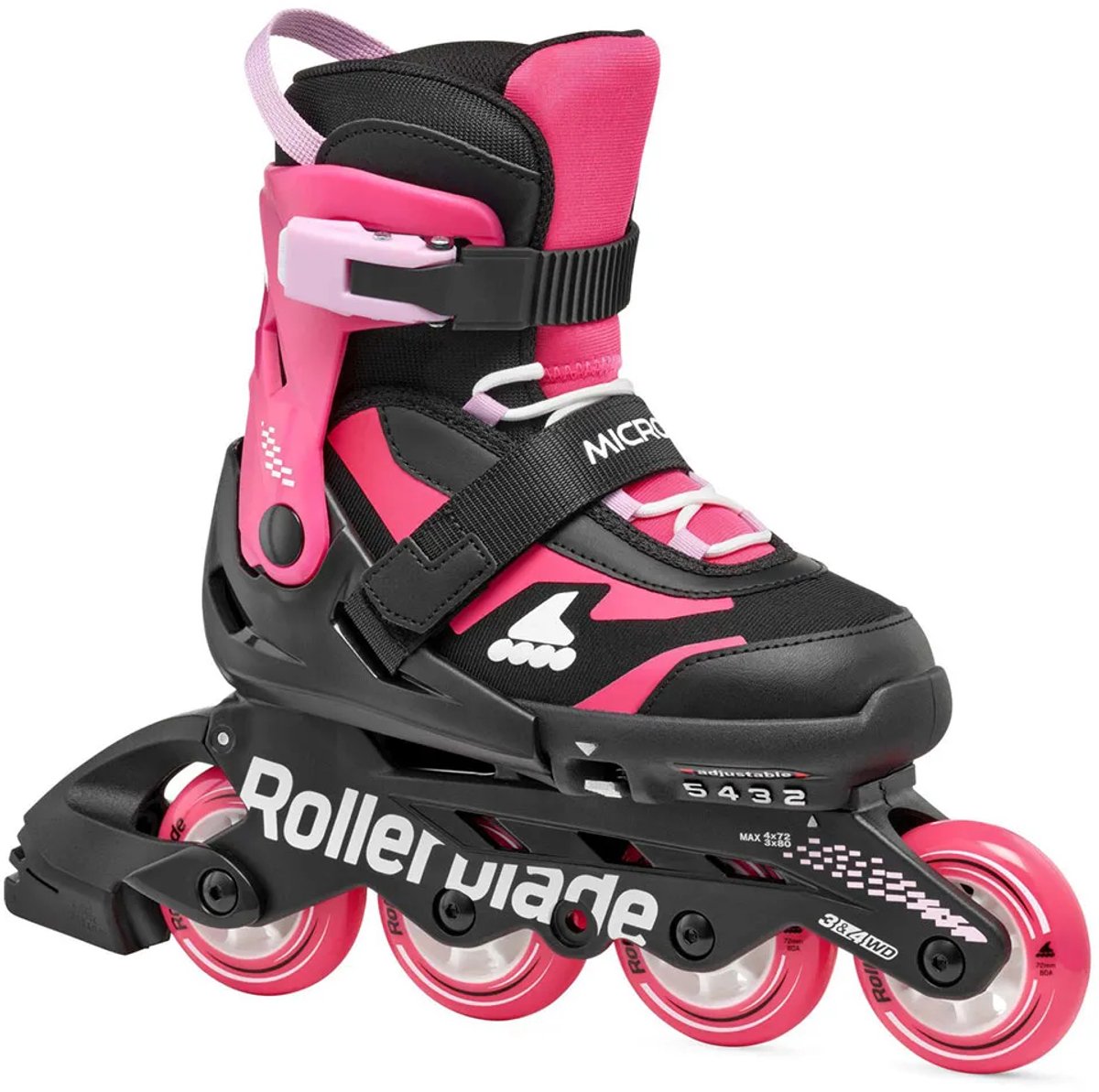 Rollerblade Microblade Junior Skates 1/2 Kinderen Zwart