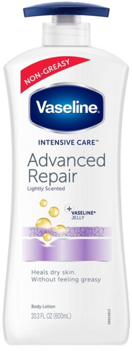 Vaseline 600 ml Bodylotion Advanced Repair met Pomp