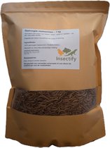 Meelwormen 1 kg Gedroogd - 100% Natuurlijk - Kippenvoer & Vogelvoer - Tuinvogels - Hersluitbare Zak - Insectify