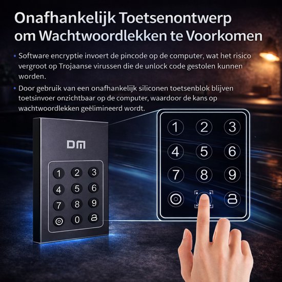 Perfect Speed Externe schijf 256GB - Pincode beveiliging - USB-C - 520MB/s van Merkloos — afbeelding 5