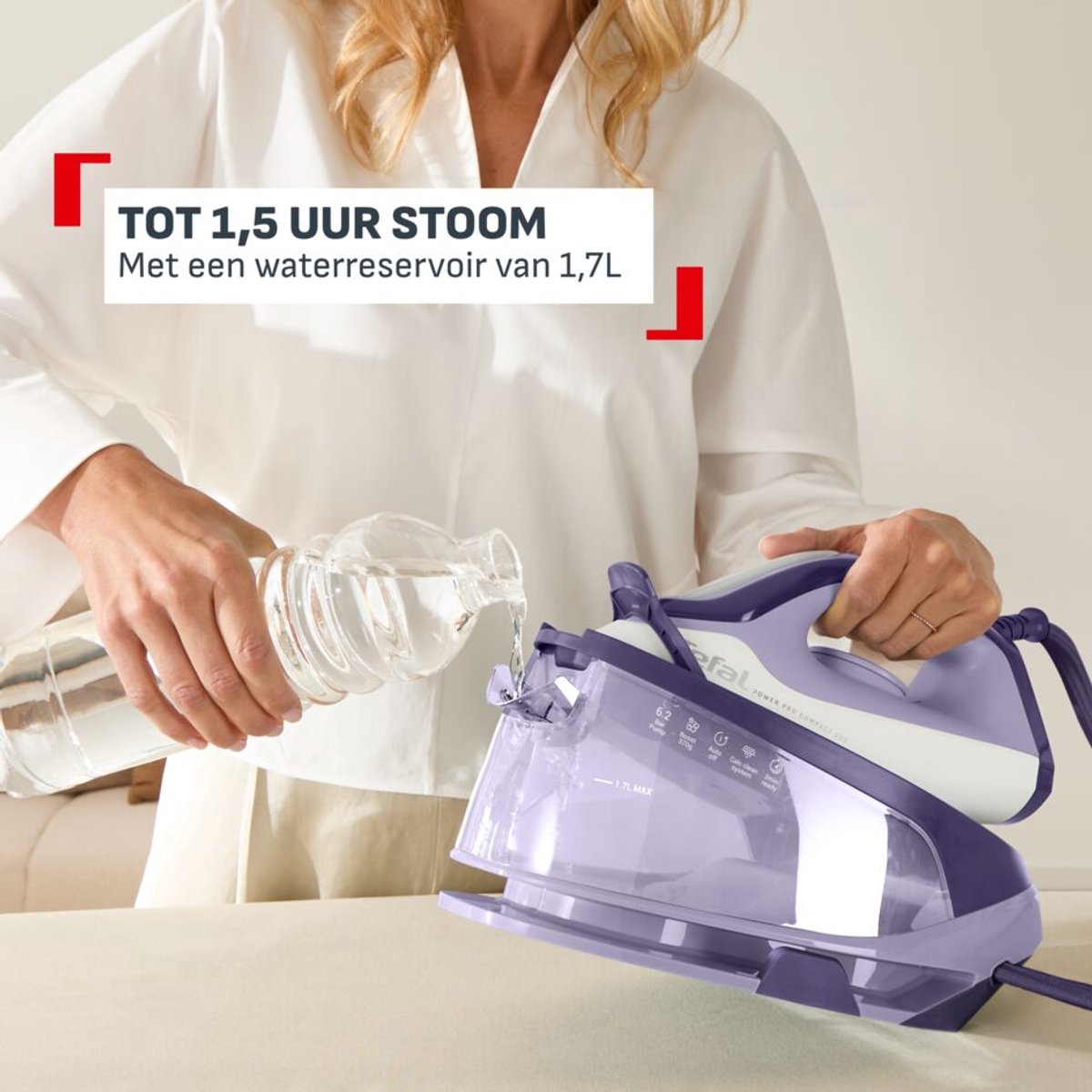 Tefal Power Pro Compact 200 SV6211 - Stoomgenerator - Ergonomisch - Krachtig - Antikalk — afbeelding 7