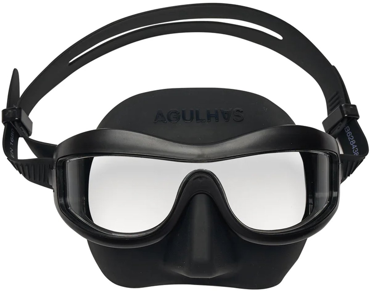 Agulhas Mokarran Duikmasker - Zwart – Freediving Masker – Laag Volume – Gehard Glas - Maximaal zicht