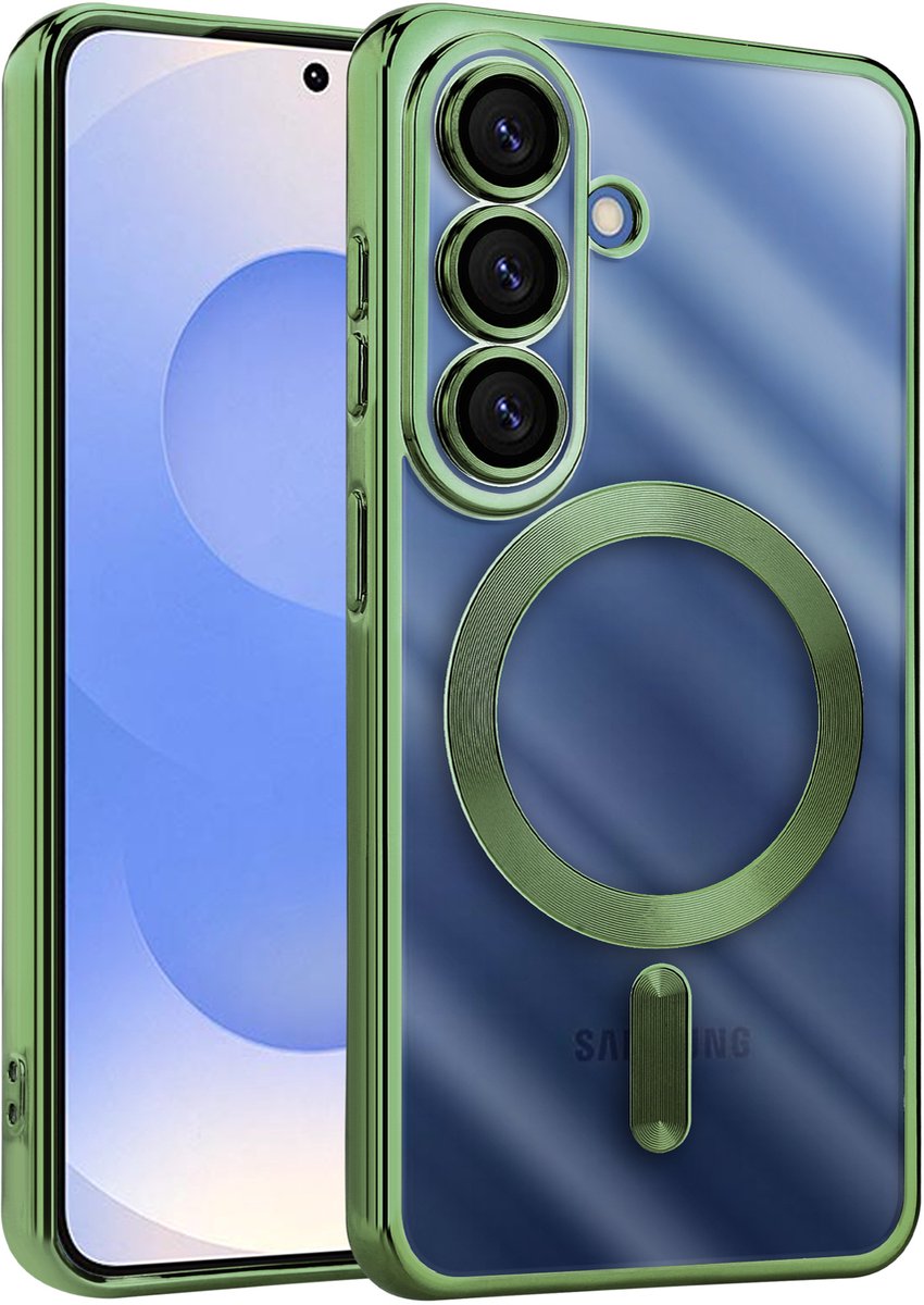 ShieldCase Hoesje met Camera Cover - Geschikt voor Samsung Galaxy S26 Plus - Donkergroen