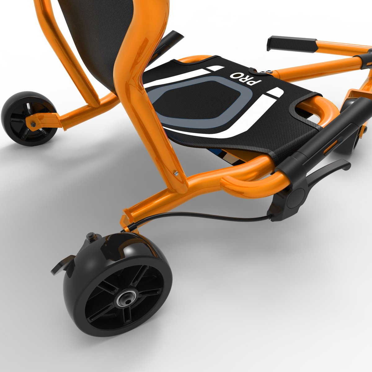 EzyRoller Pro X skelter - Waveroller van 10 tot 17+ jaar - Vanaf 135 cm en tot 80 kg - Verstelbare driewieler - Oranje — afbeelding 2