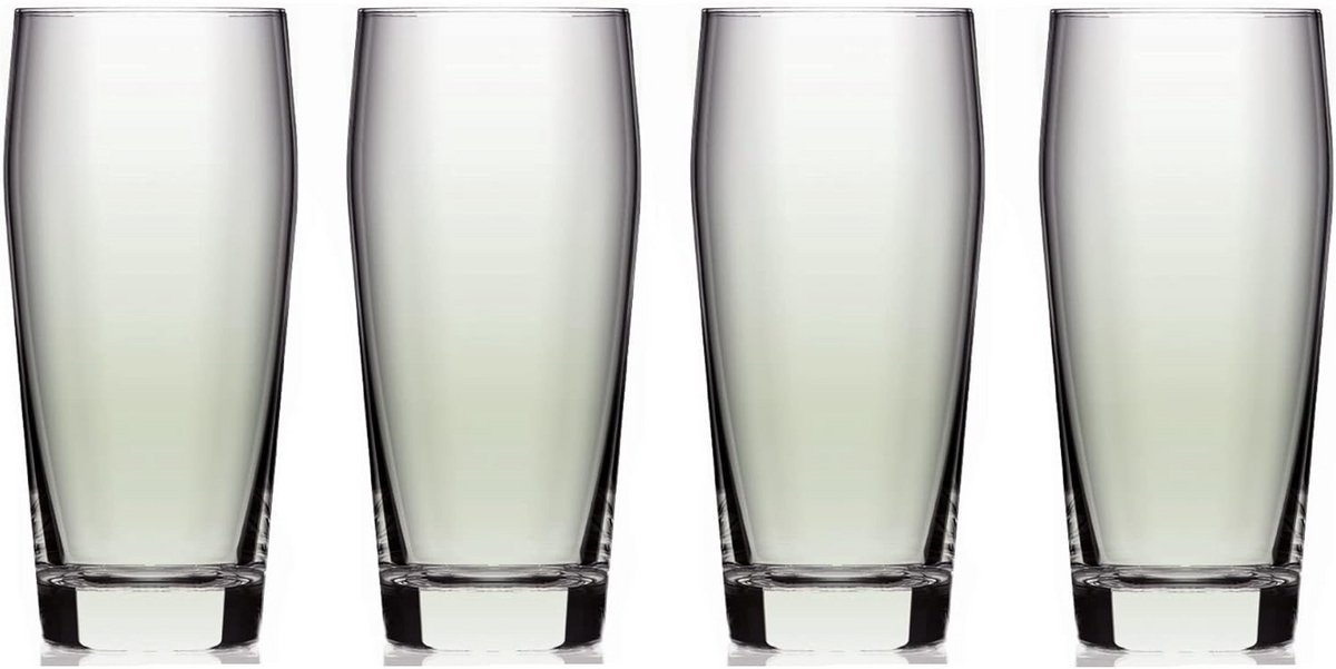 Set van 4 Groene Bierglazen - Gerecycled Glas - 35cl Ontwerp