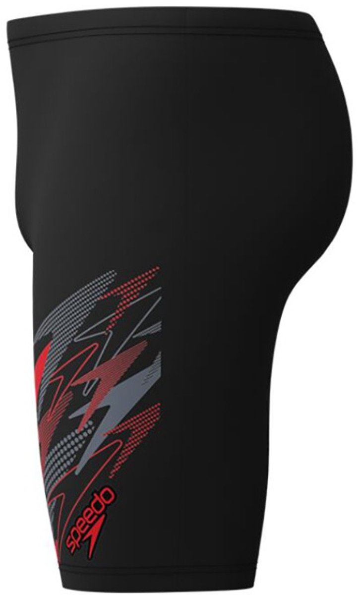 Speedo Medley Logo Jammer Heren Sportzwembroek - Zwart/Rood — afbeelding 2