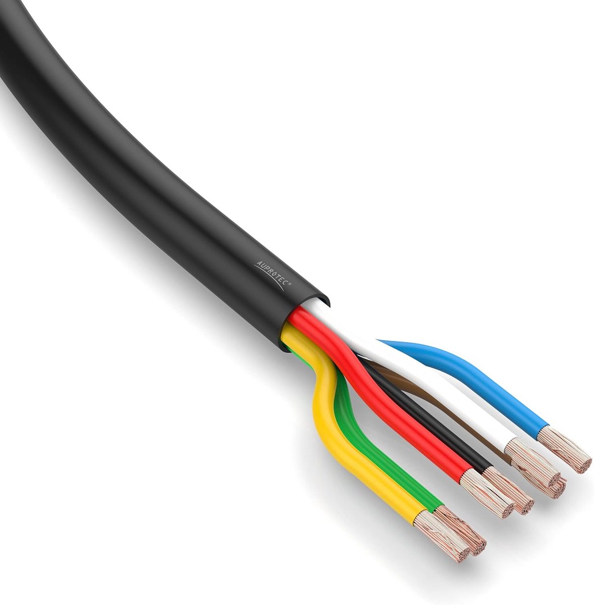 Ronde Voertuigkabel 7 Aders 1.0 mm² Diverse Toepassingen Trailer Kabel