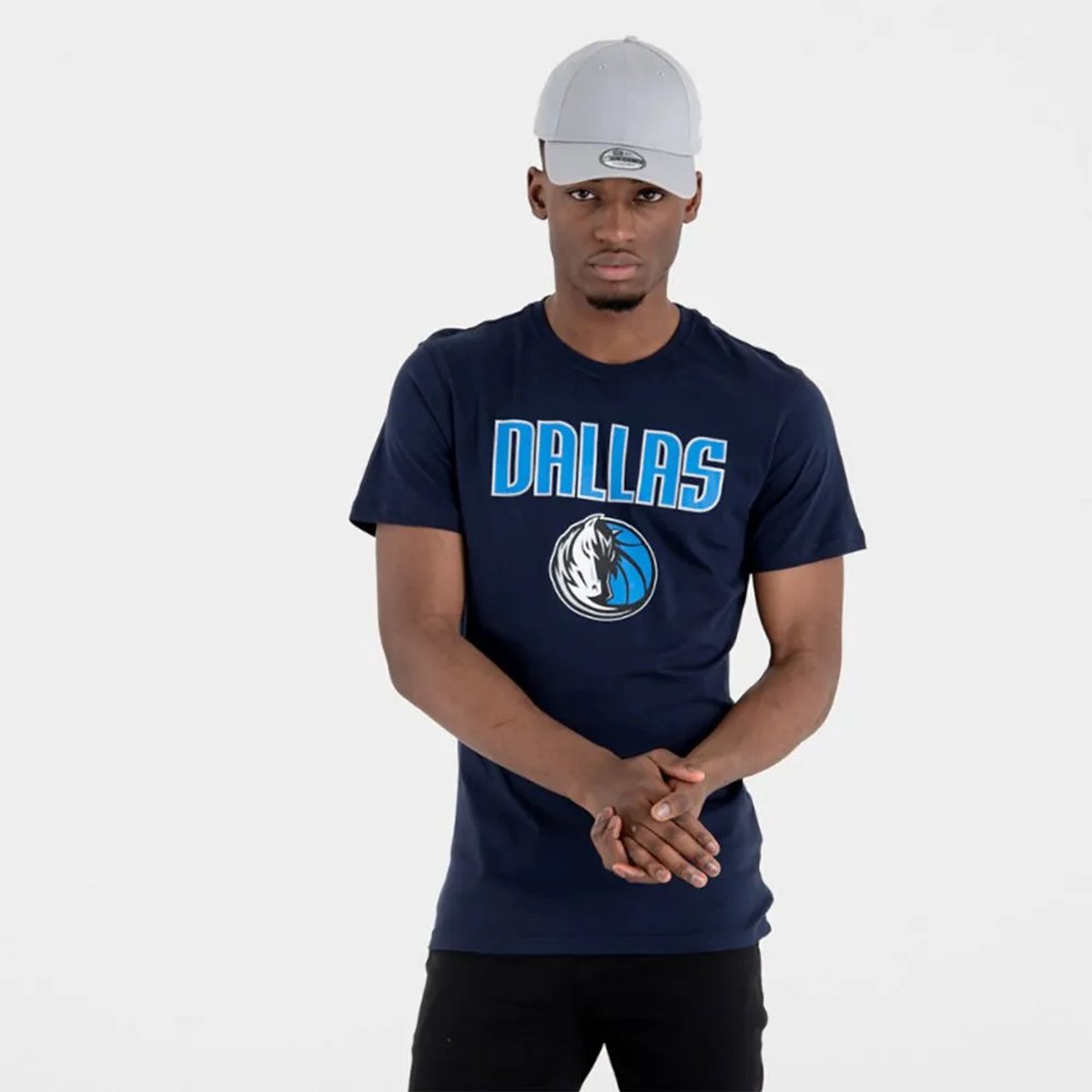 New Era Nba Regular Dallas Maverick T-shirt Met Korte Mouwen L Man Blauw