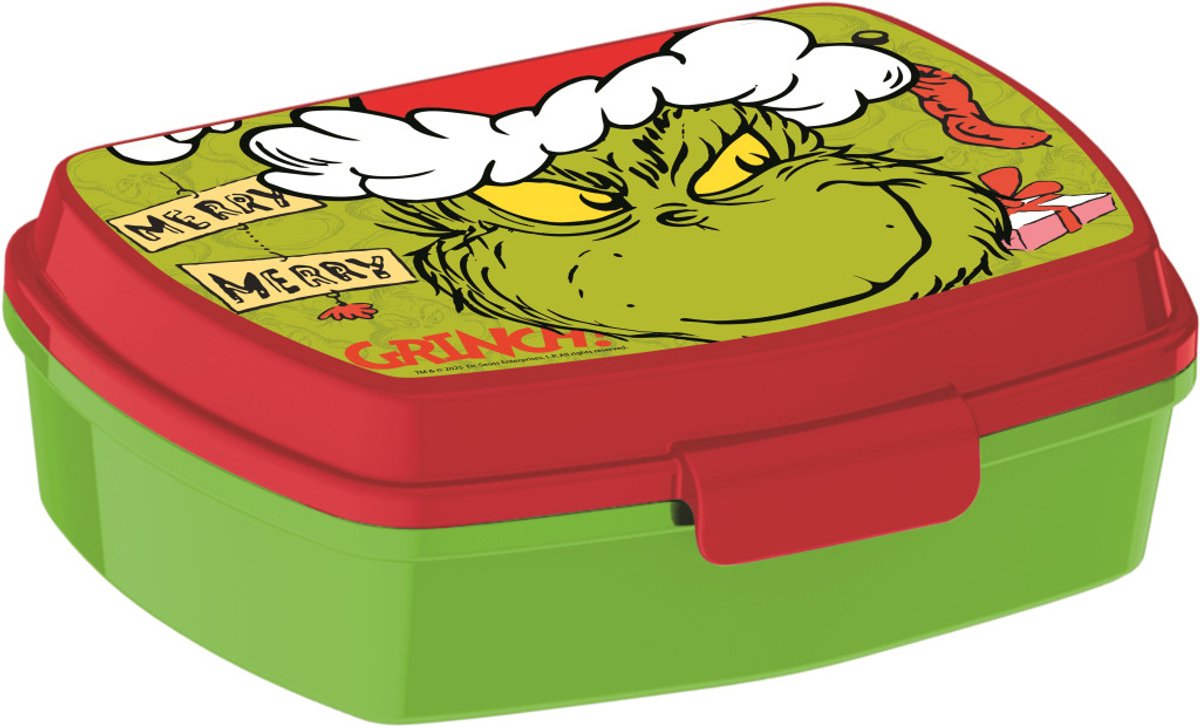De Grinch Christmas Mischief grappige plastic sandwichdoos