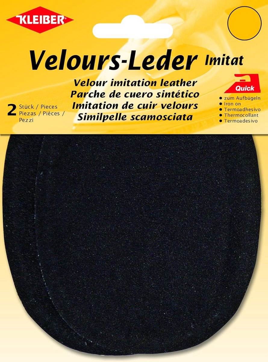 Ovalen Strijkpleisters van Velours Imitaat voor Kledingreparatie