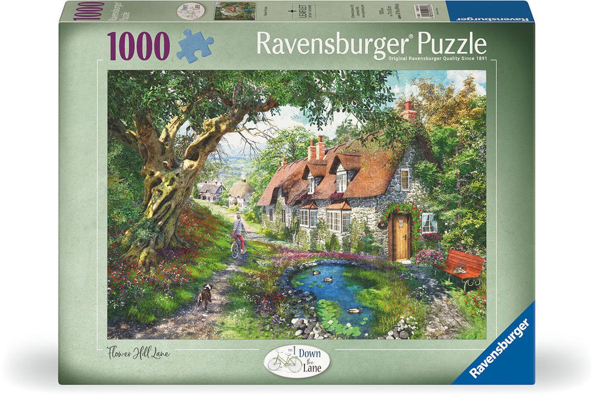 Ravensburger puzzel Flower Hill Lane - Legpuzzel - 1000 stukjes — afbeelding 6