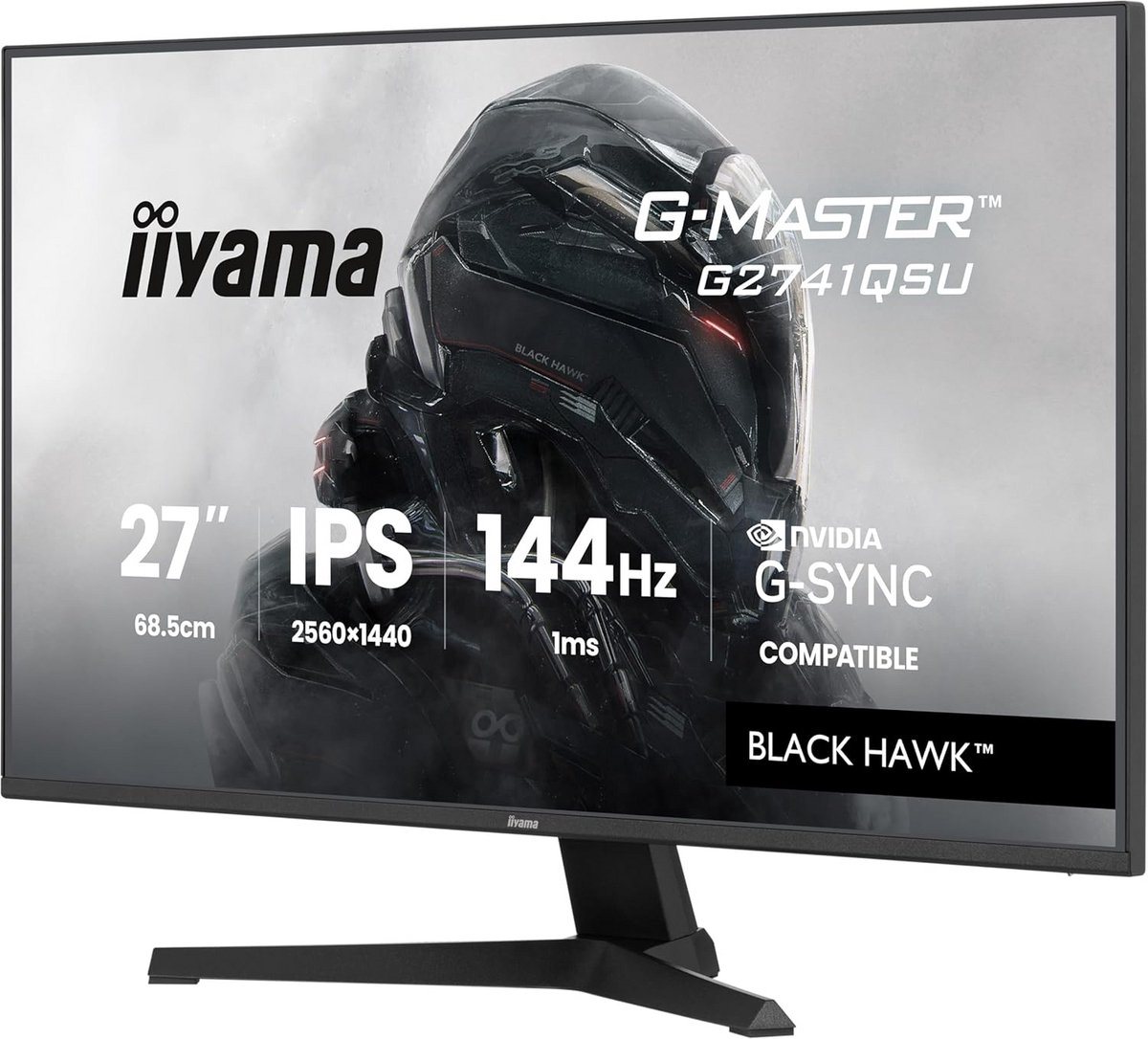 27 inch QHD 144Hz IPS Gaming Monitor met Snelle Responstijd thumbnail 2