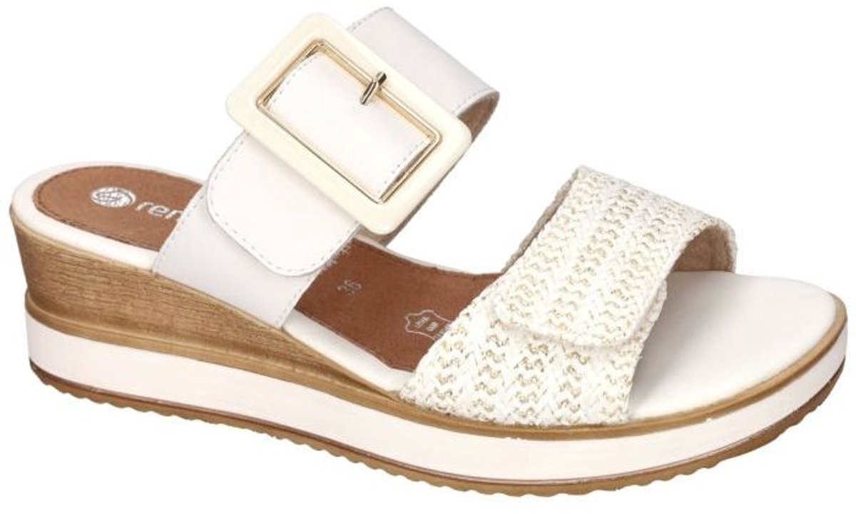 Remonte -Dames - wit - slippers & muiltjes - maat 40