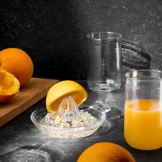 GEFU JURADO Citrus Pers - Handmatige citruspers - Met geïntegreerde zeef - Glas van Gefu — afbeelding 2