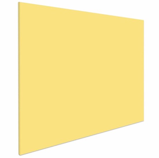 IVOL Whiteboard zonder rand - 60x90 cm - Soft Yellow - Magnetisch - Frameless