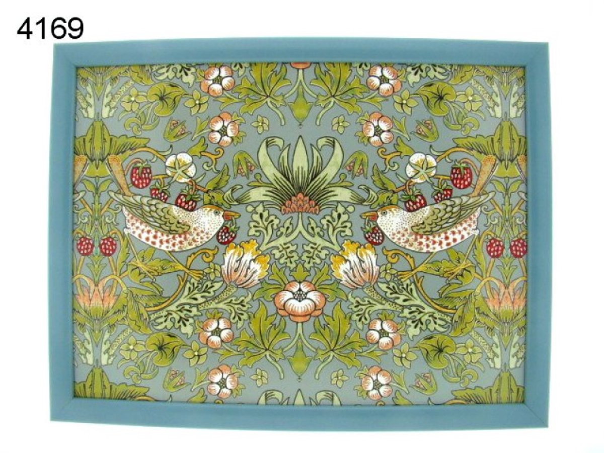 Lesser & Pavey Schootkussen William Morris Strawberry Thief - 39,5 x 29,5 cm - stevig blad