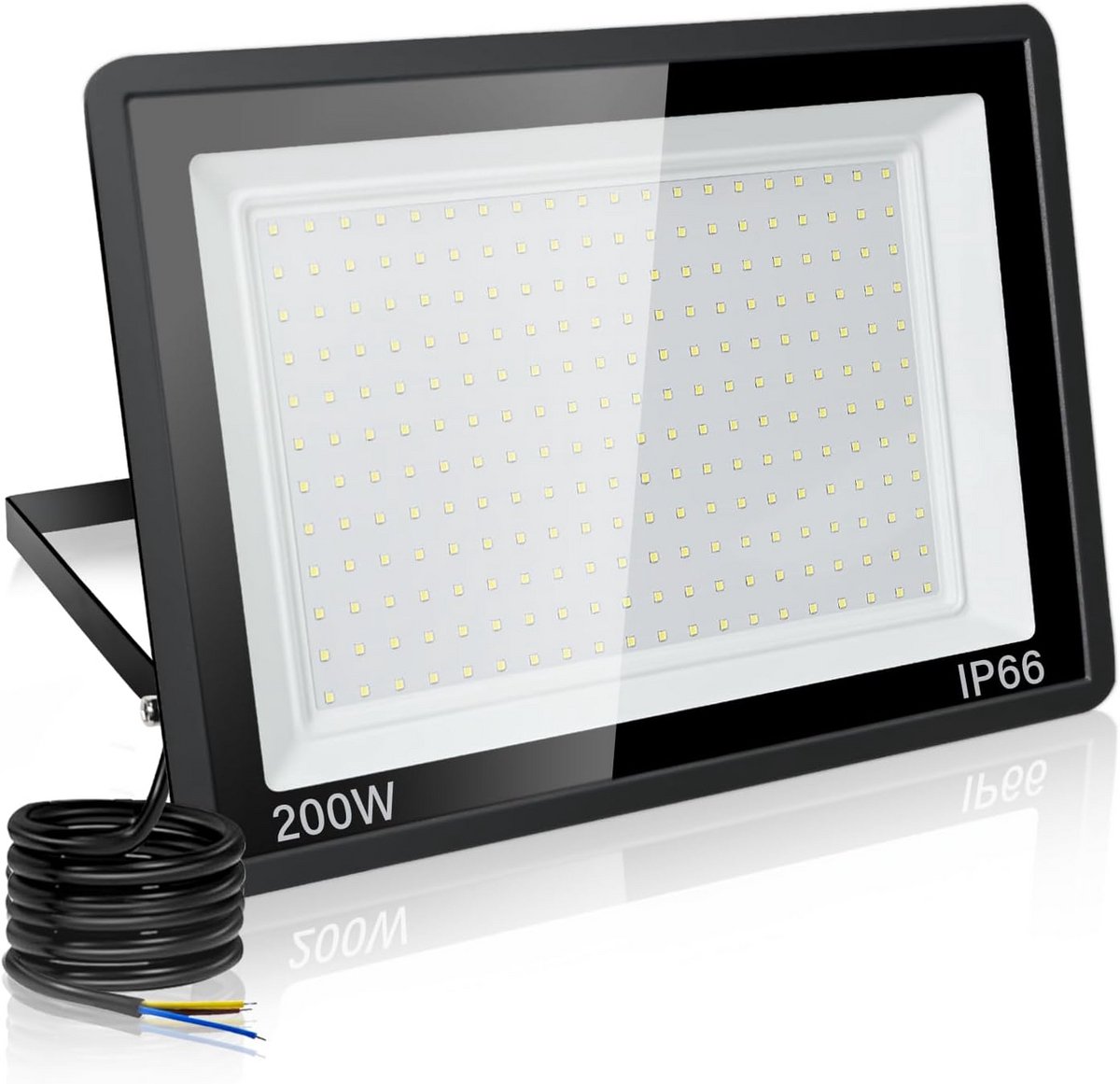 Krachtige LED Buitenlamp 200W - IP66 Waterdichte Schijnwerper voor Tuin, Garage en Oprit