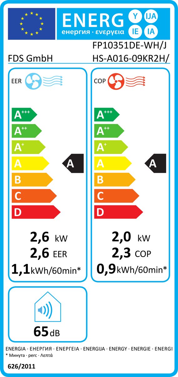 FDS 9000 BTU Mobiele Airconditioner 4 in 1 met Afstandsbediening - afbeelding 2