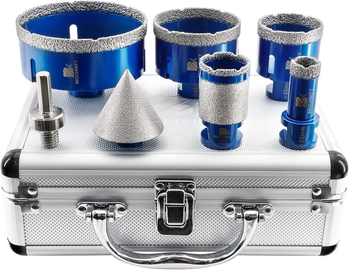 Diamant Boorset voor Tegels en Porselein - 6 Delig