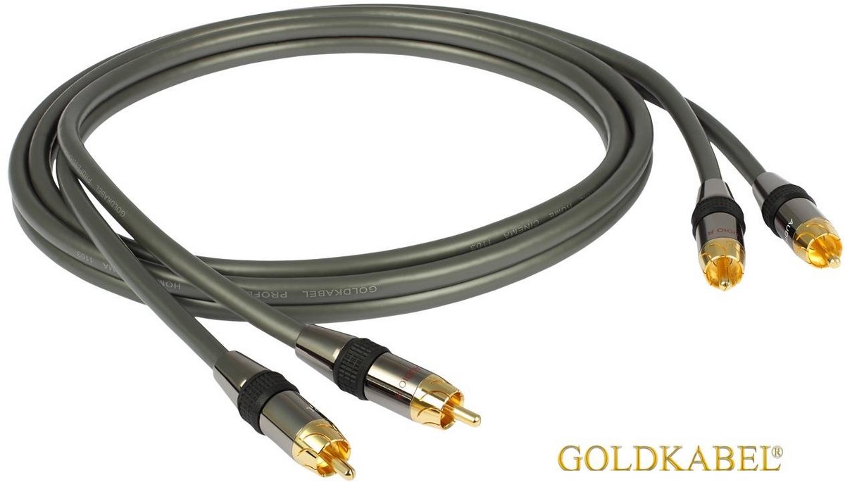 Professionele RCA-kabel stereo 2,5 meter voor Home Cinema