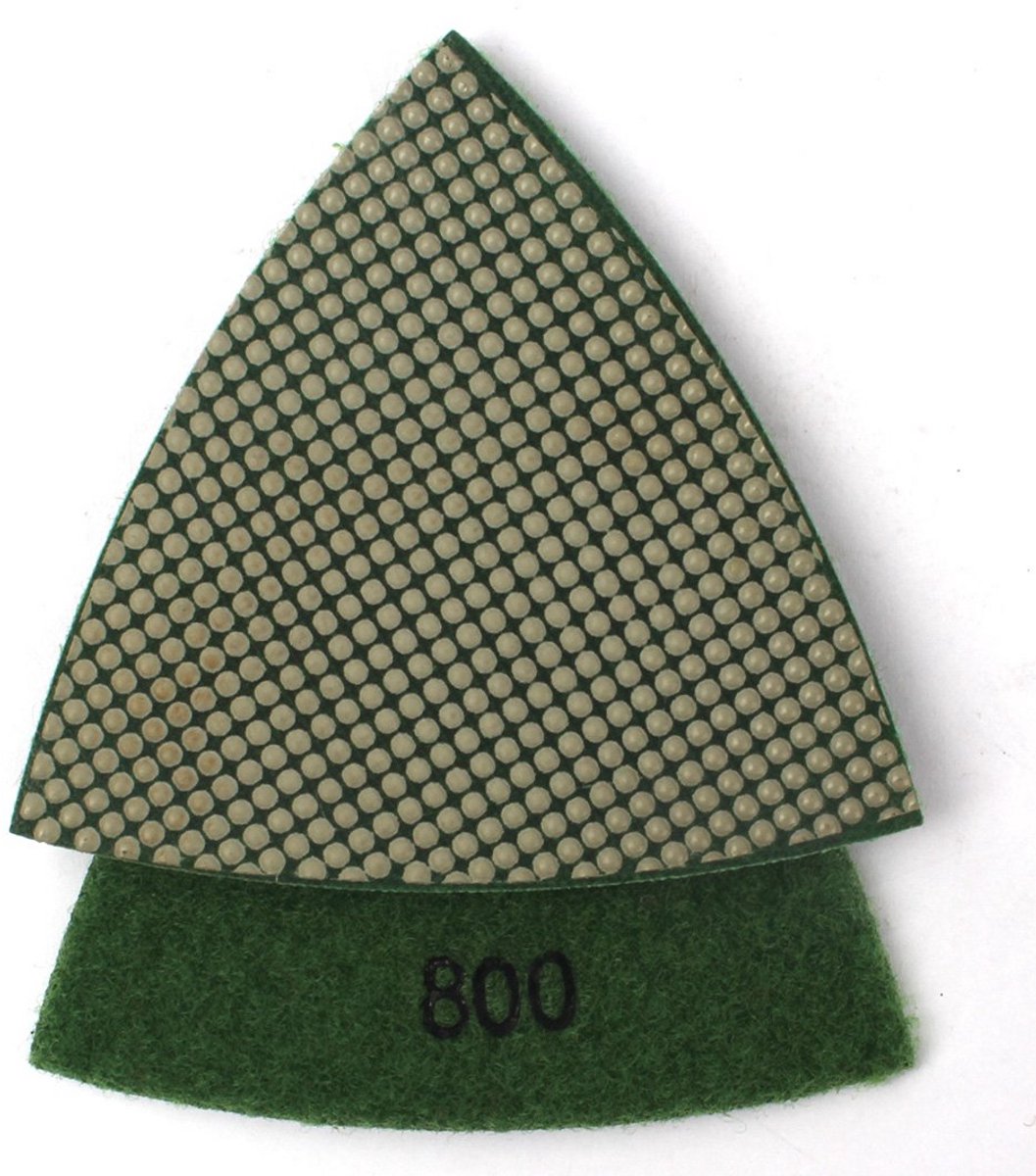 Driehoekige Schuurpads 3 Inch #800 voor Steen en Beton