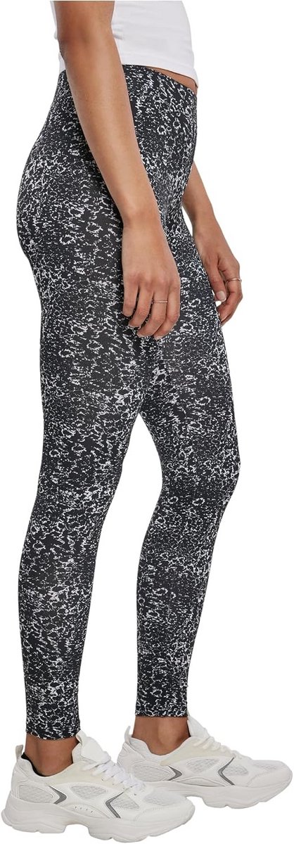 Dames Legging met All-over Print - Comfortabele Stretch Jersey en Hoge Taille — afbeelding 4