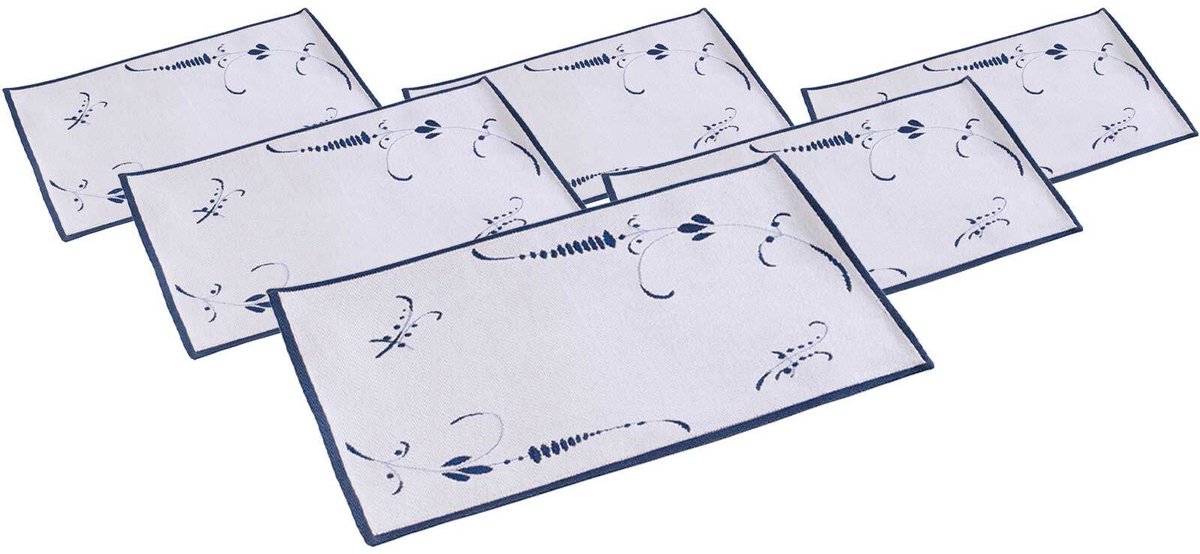 Platzesets Vieux Luxembourg 49 x 32,5 cm Set van 6