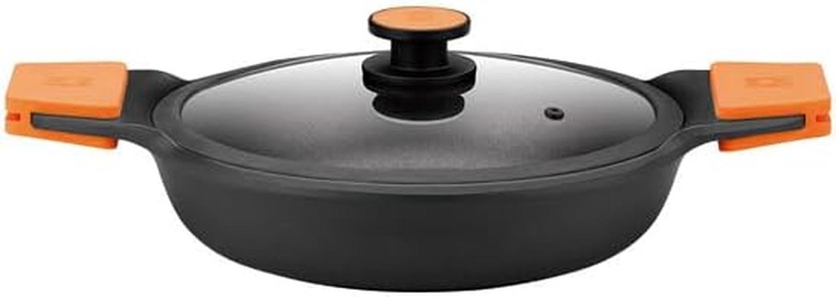 Lage Steelpan 24 cm Effectief Plus Koken