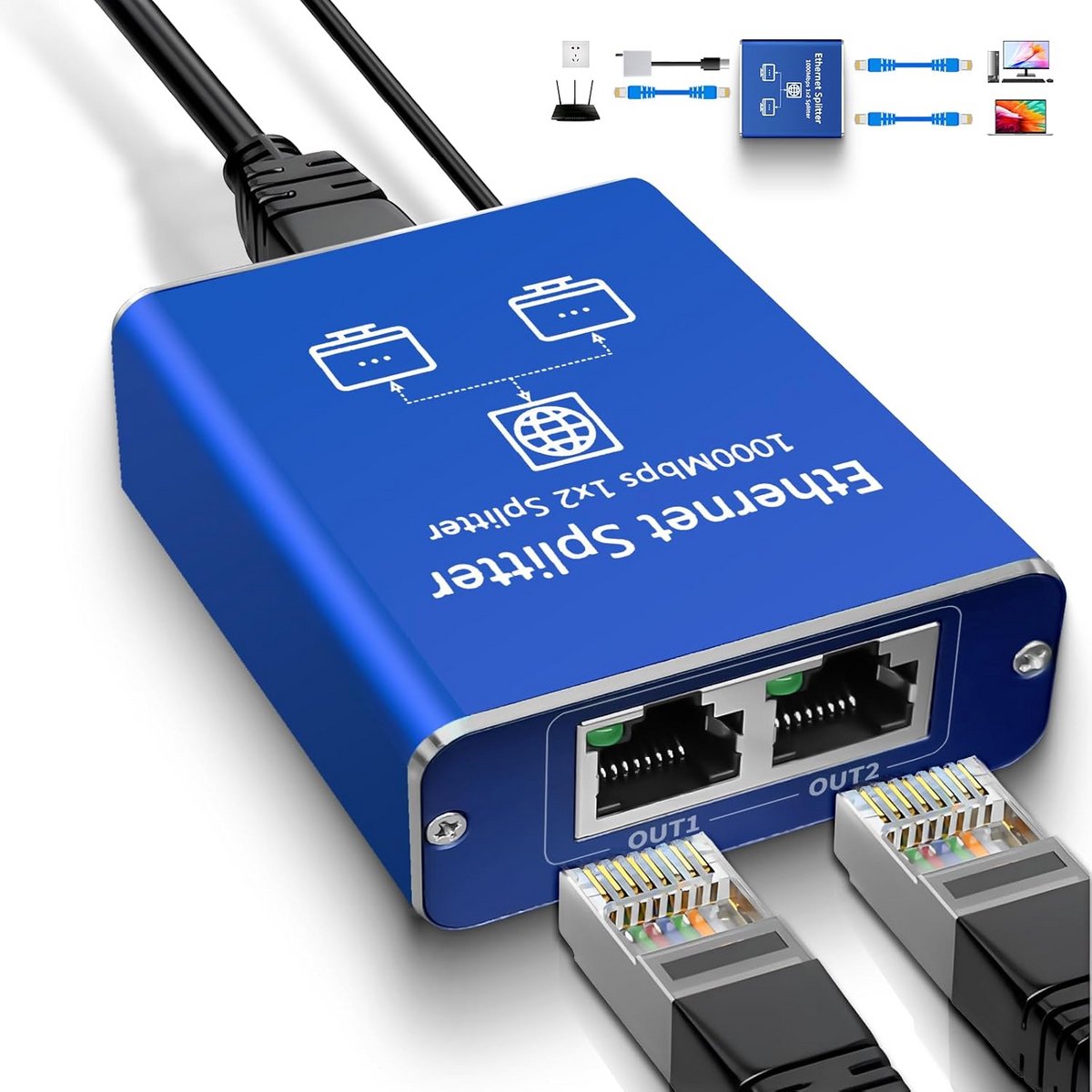 Netwerk Switch - Netwerk Splitter - Unmanaged - Bedraad