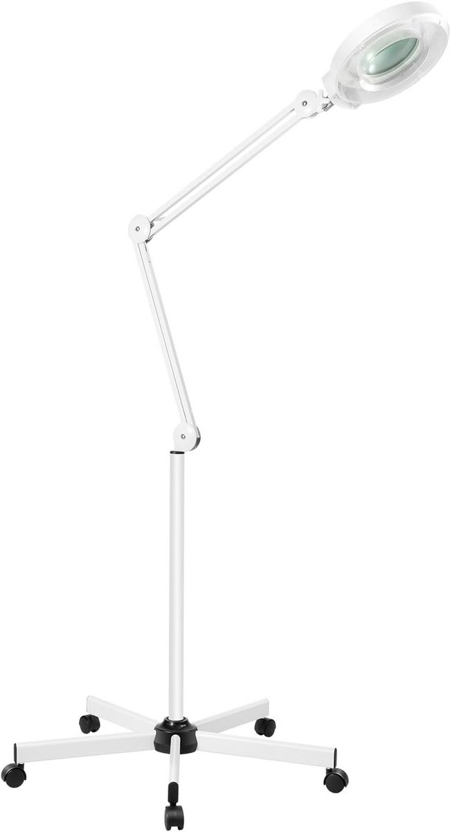 Vergrootlamp met 8X Dioptrie en 120 LED's - Staande Loep met Koud Licht voor Cosmetica en Werk