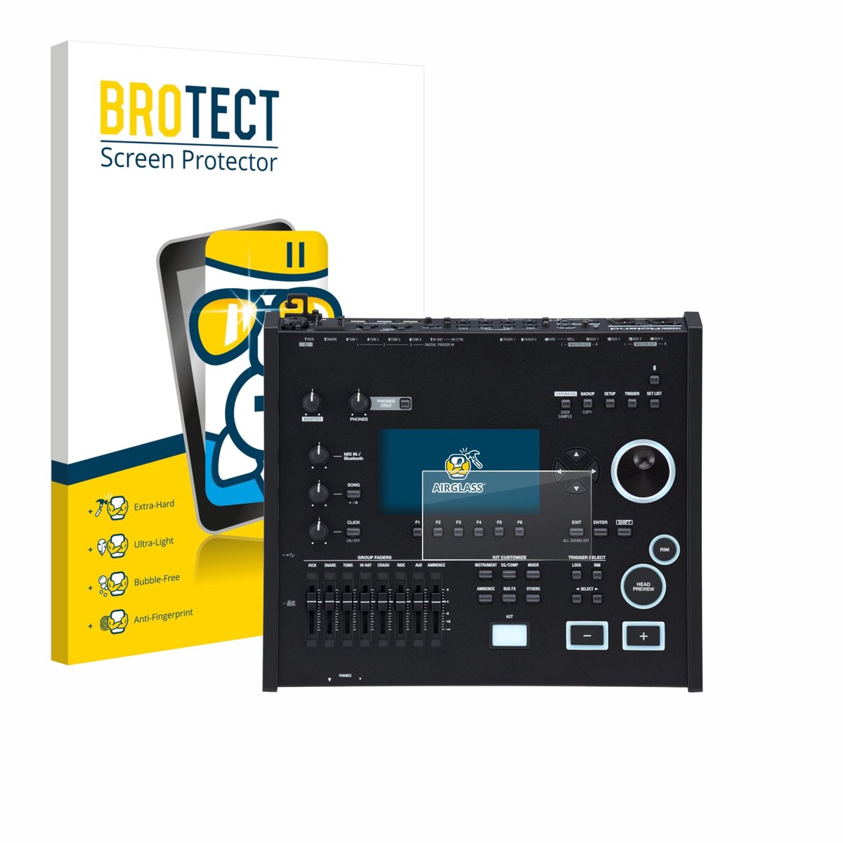 Screenprotector voor Roland V71 Beschermglas transparant