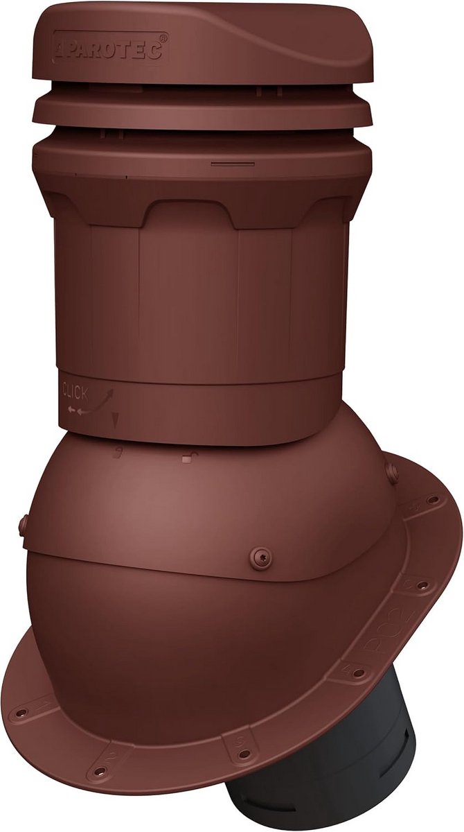 Ventilatiekap 325 mm DN125 voor plat dak en dakpannen