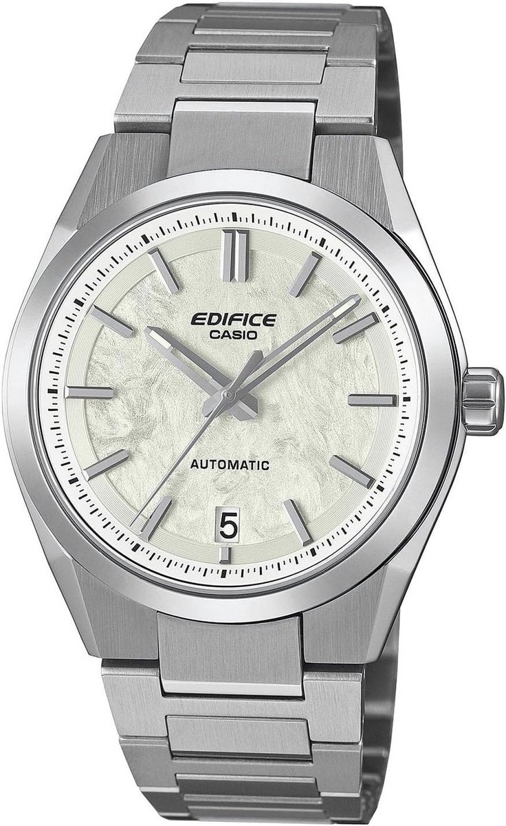 Automatisch Herenhorloge Zilver RVS met Saffierglas en Kalender