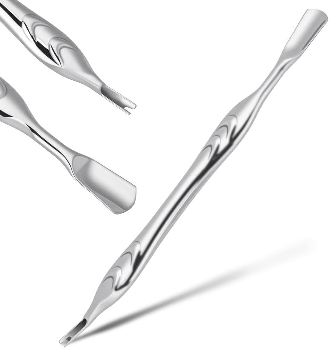2-in-1 Cuticule Remover U-vormig Roestvrij Staal Nagelverzorging