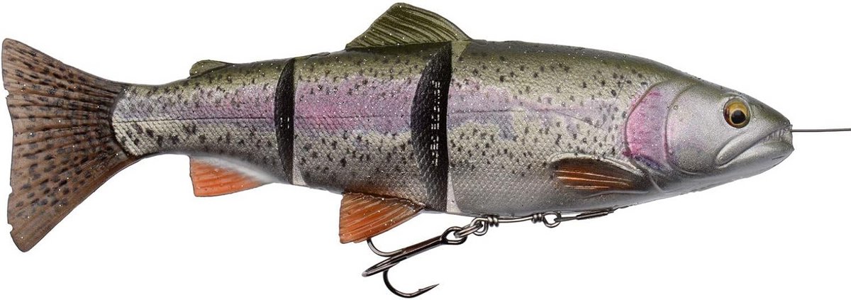 Groot Kunstaas 25cm Line Thru Forel Kunstmatige Zwemactie