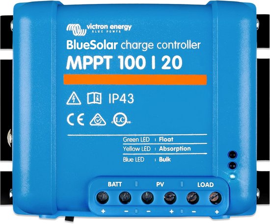 MPPT Solar Laadregelaar 100V 20A voor 48V Zonnepanelen