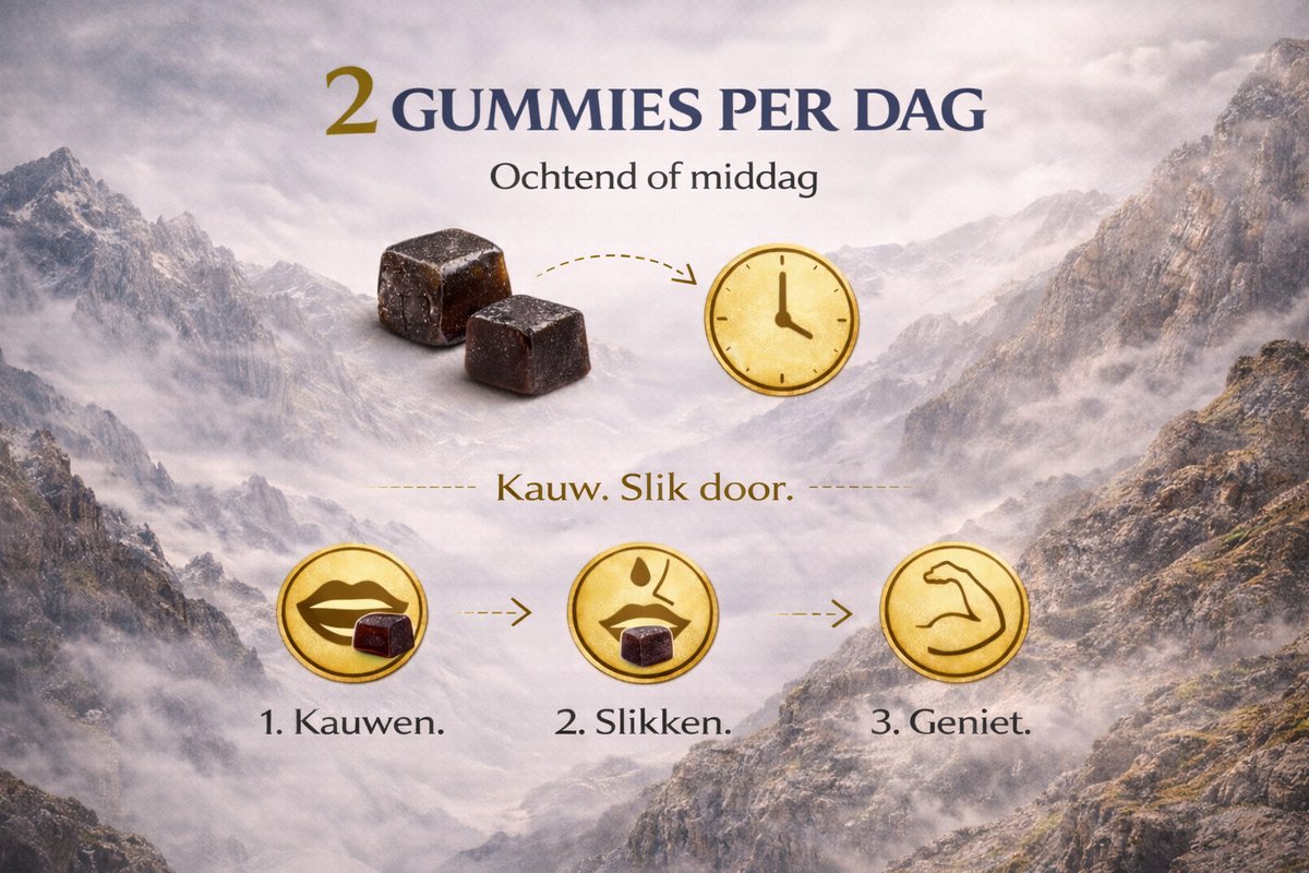 Complément Alimentaire Shilajit Himalayan Gold En Gummies - 3000 Mg - Fabriqué En France