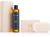 Mon Chemin® Céleste Douche Essentials Set | Doucheolie + Konjac Lichaamsspons – Luxe Cadeau