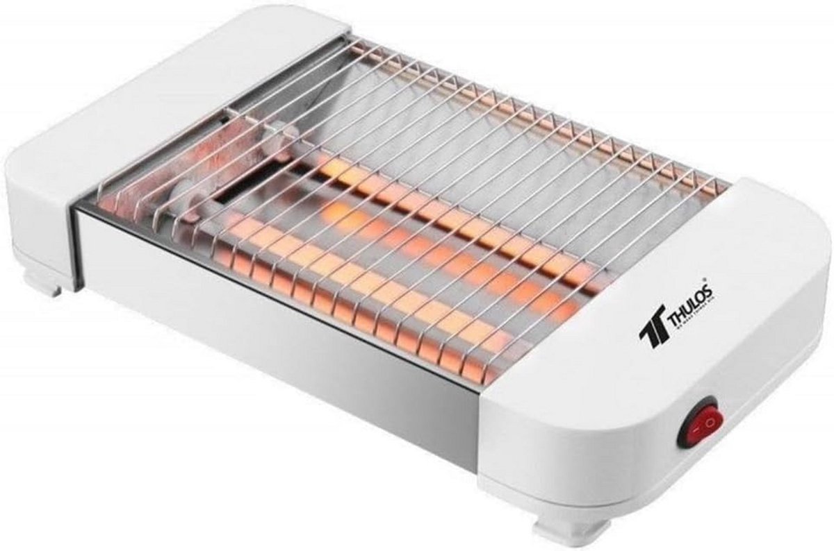 Compacte Platte Broodrooster voor Alle Soorten Brood met Kruimellade