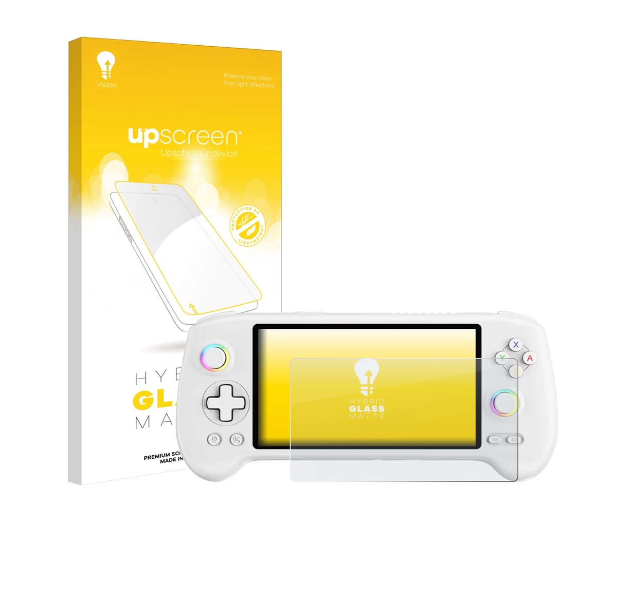 upscreen - Screenprotector voor Anbernic RG557 - Folie Beschermfolie Beschermglas matte
