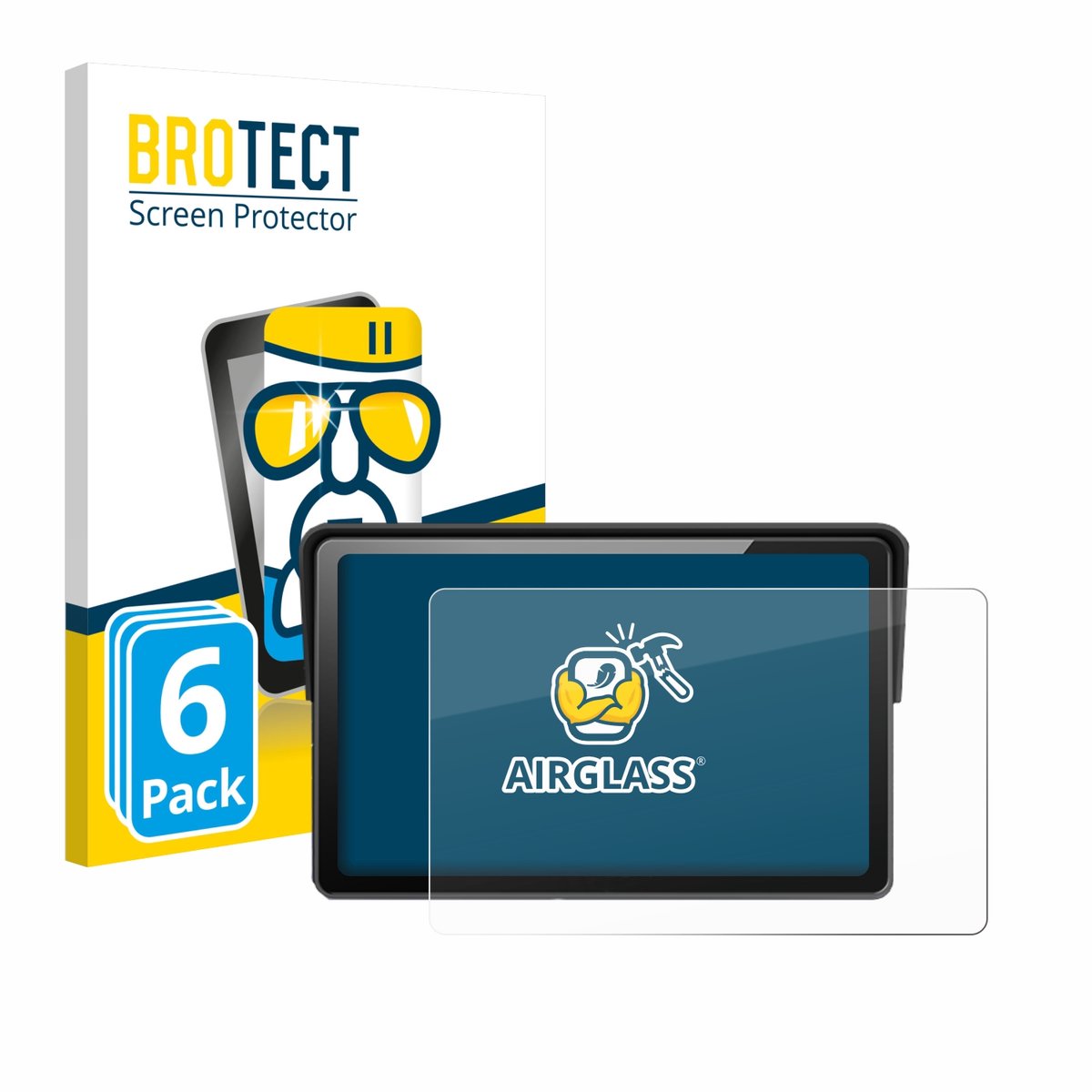 Screenprotector 6 Stuks voor Wonsidary W722 7" Beschermglas transparant