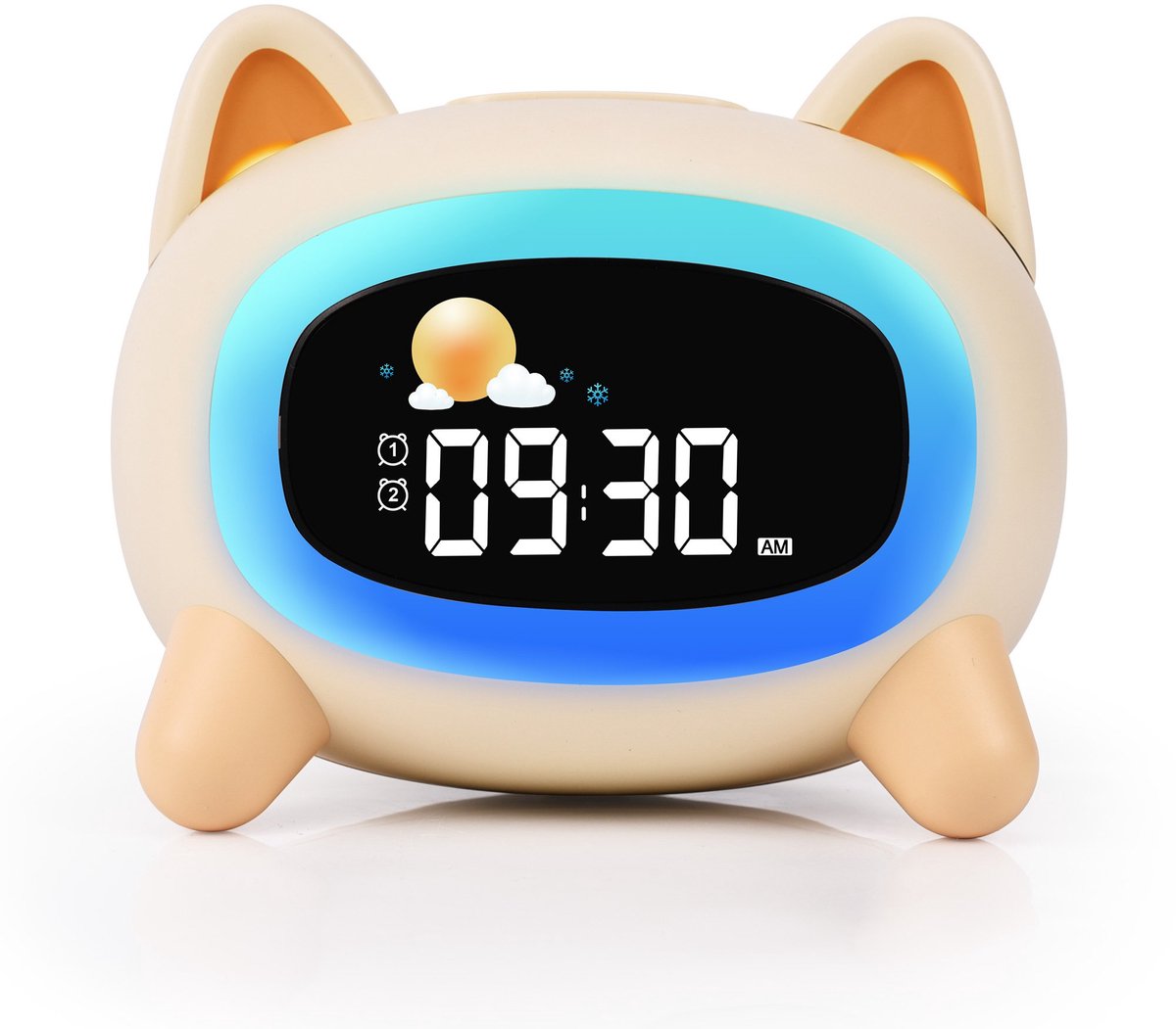 Bol.com Slaaptrainer - Wake-up Light - Speaker radio - White Noise Machine - Bluetooth - Kinderwekker - Nachtlampje aanbieding